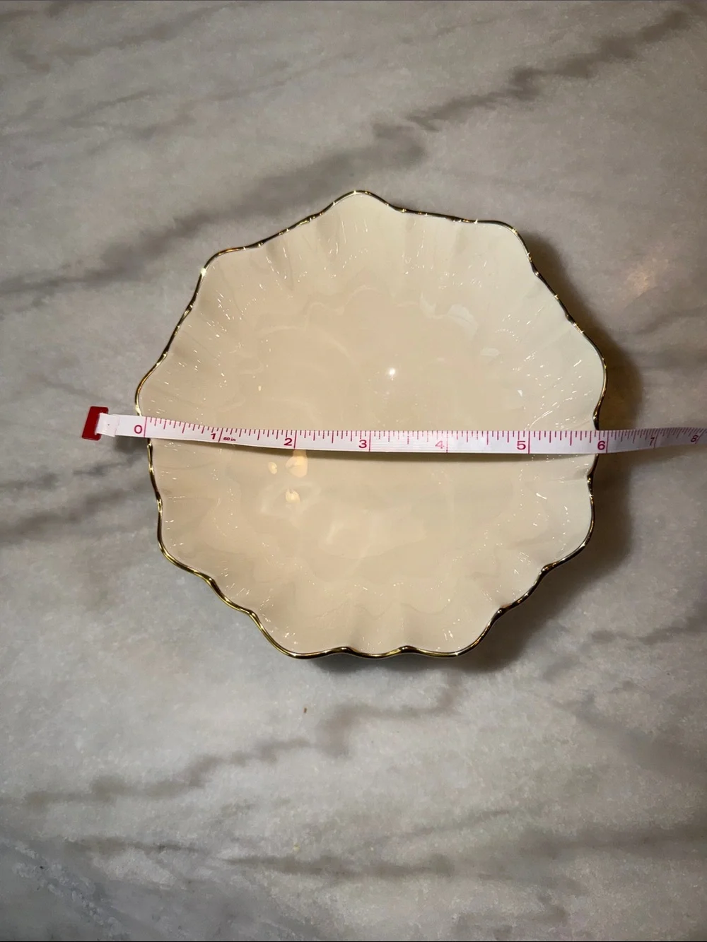Lenox 6” Scalloped Bowl — Like New